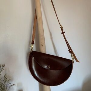 Fairfax red leather purse